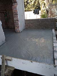 Rib & Block Floor slab extension